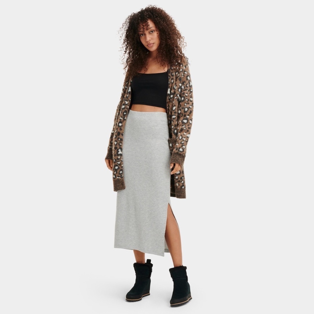 🌺Ugg Ribbed Gianni Knit Midi Skirt-Side Split